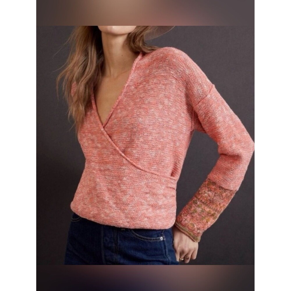 Anthropologie Pilcro Drew Surplice Sweater L5